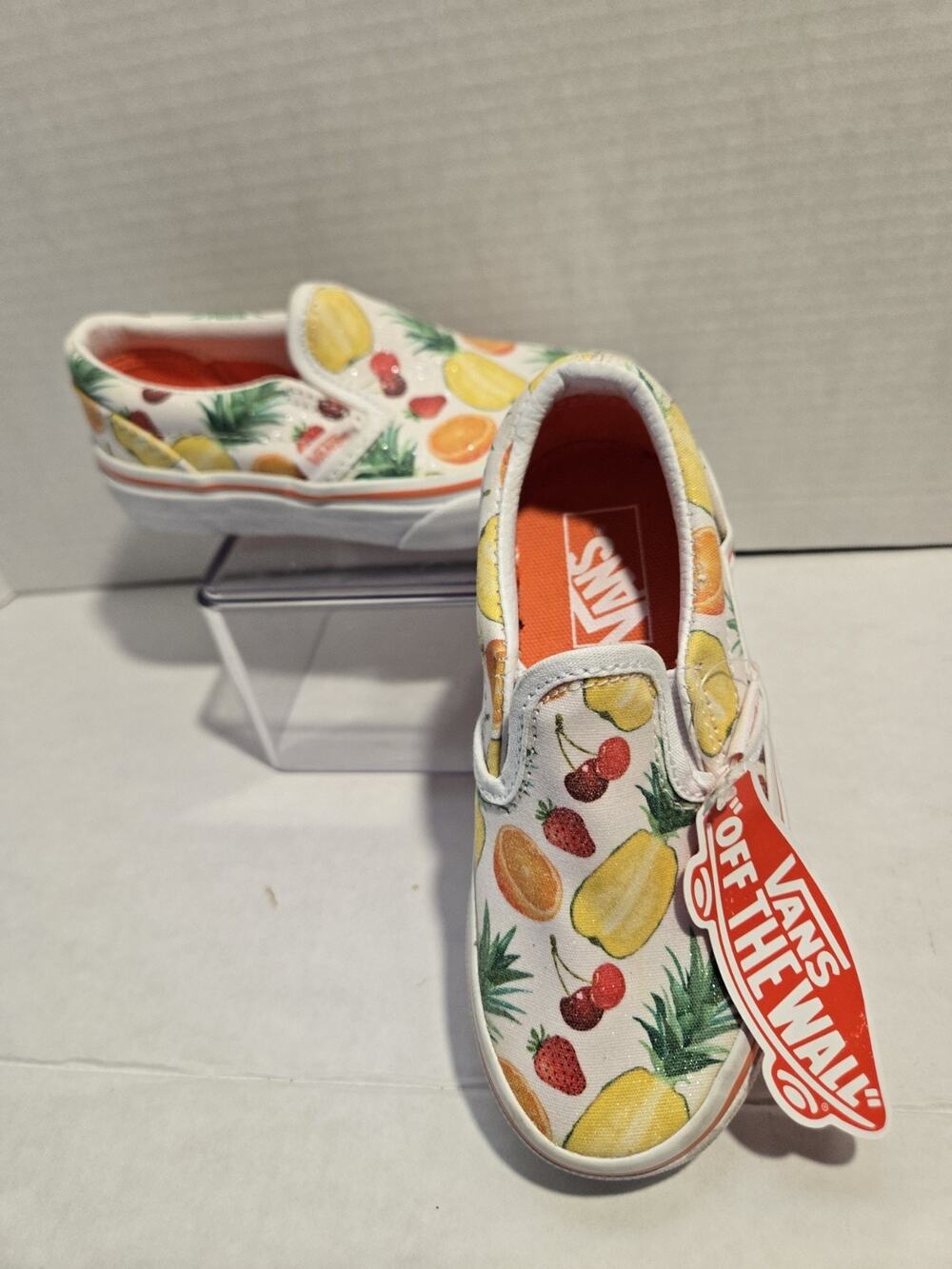 VANS Slip-On Kids Canvas Fruit Pattern Slip-On Shoes Multicolor US 10.5